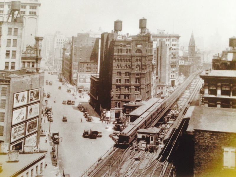 More scarring occured during the construction of the El train up West Broadway